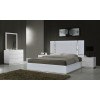 Naples White Bedroom Set w/ Matisse Silver Grey Bed