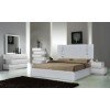 Milan White Bedroom Set w/ Matisse Silver Grey Bed