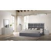 Naples Grey Bedroom Set w/ Degas Charcoal Bed