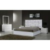 Naples White Bedroom Set w/ Degas Silver Grey Bed