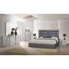 Palermo Grey Bedroom Set w/ Da Vinci Charcoal Bed