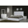 Naples White Bedroom Set w/ Monet Silver Grey Bed