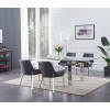 Moda Extension Dining Room Set w/ Miami Grey Chairs