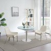 Pub Extension Dining Room Set w/ Miami White Chairs