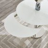 Pub Extension Dining Room Set w/ Miami White Chairs