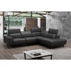 Davenport Right Chaise Sectional (Slate Grey)