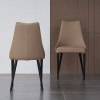 Bosa Side Chair (Tan and Black) (Set of 2)