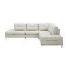 Leonardo Right Chaise Sectional (Silver Grey)