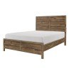 Mandan Panel Bed (Weathered Pine)