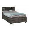 Lombard Bookcase Storage Bed