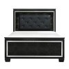 Allura Panel Bed w/ Lighting (Black)