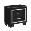 Allura Nightstand w/ Lighting (Black)