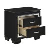 Allura Panel Bed w/ Lighting (Black)