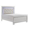 Allura Panel Bed w/ LED Lighting (White)