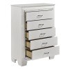 Allura Panel Bedroom Set w/ LED Lighting (White)