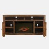 Fairview Fireplace w/ Logset in Driftwood