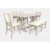 Fairview Counter Height Dining Room Set w/ Bench (Ash)
