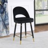Reyes Black Counter Height Chair (Set of 2)