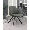 Mina Side Chair (Charcoal) (Set of 2)