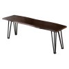 Topeka Live Edge Dining Bench