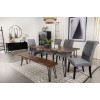 Neve Dining Room Set w/ Grey Chairs