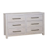 Joinery Washed White Oak Upholstered Bedroom Set w/ Ivory Cream Bed