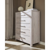 Joinery Washed White Oak Upholstered Bedroom Set w/ Ivory Cream Bed