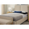 Joinery Washed White Oak Upholstered Bed in Ivory Cream
