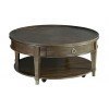 Sunset Valley Round Occasional Table Set (Dark Stain)