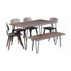 Natures Edge 60 Inch Dining Room Set w/ Bench (Slate)