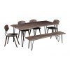 Natures Edge 79 Inch Dining Room Set w/ Bench (Slate)