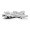 Annalaise Power Reclining Right Chaise Sectional (Silver Grey)