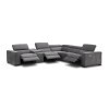Picasso Power Reclining Fabric Sectional in Dark Grey