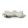 Annalaise Power Reclining Right Chaise Sectional (Snow White)