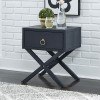 Midnight One Drawer Accent Table