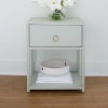 East End One Shelf Accent Table (Green Mist)
