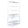 Midnight Accent Bookcase (Wire Brushed White)