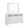 Barzini Panel Bedroom Set (White)