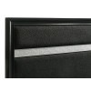 Miranda Youth Upholstered Panel Bed (Black)