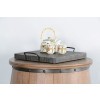 Marina Ottoman Tray (Black Sand)