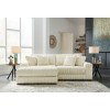 Lindyn Ivory 2-Piece Left Chaise Sectional