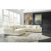 Lindyn Ivory Modular Sectional w/ Left Chaise