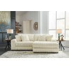 Lindyn Ivory 2-Piece Right Chaise Sectional
