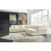 Lindyn Ivory Modular Sectional w/ Right Chaise