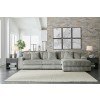 Lindyn Fog 3-Piece Right Chaise Sectional