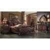 Versailles Upholstered Bedroom Set (Cherry Oak)