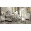 Versailles Upholstered Bedroom Set (Bone White)