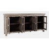 Rustic Shores Six Door Low Cabinet (Grey Wash)