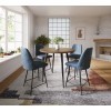 Prelude Counter Height Dining Set w/ Blueberry Chairs (Suede)