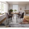 Prelude Counter Height Dining Set w/ Dark Brown Chairs (Suede)